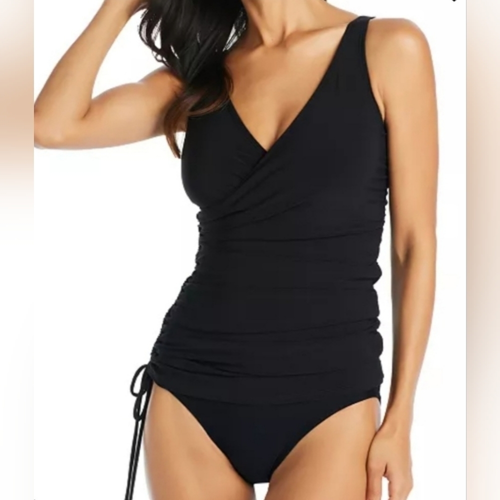 Beyond Control Black One Piece Swimsuit Size 8 NWT